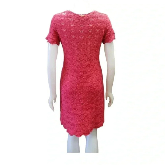 Michael Kors Crochet Fuchsia Dress  Size Medium - Picture 3 of 10